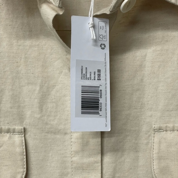 Outerknown women’s S.E.A. organic cotton jumpsuit beige size large short sleeve - Picture 6 of 9